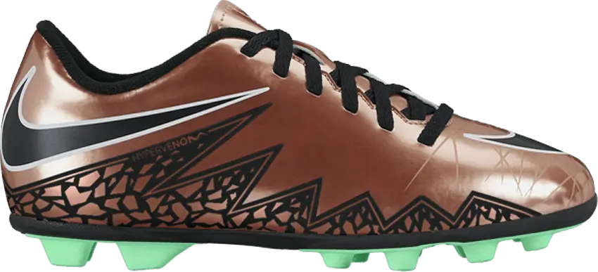  Nike Hypervenom Phade 2 FG-R GS &#039;Metallic Brown&#039;