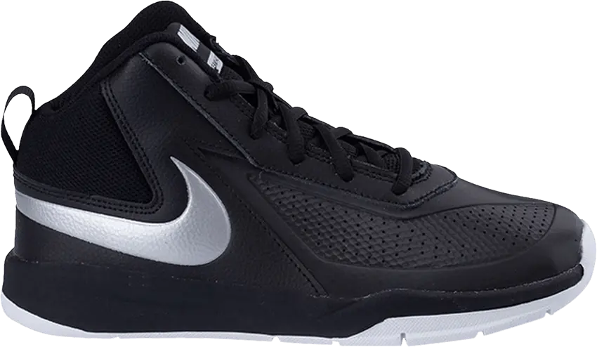  Nike Team Hustle D7 GS &#039;Black Silver&#039;