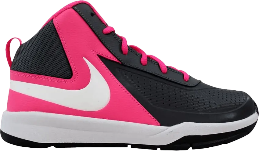 Nike Team Hustle D 7 GS &#039;Dark Grey Hyper Pink&#039;