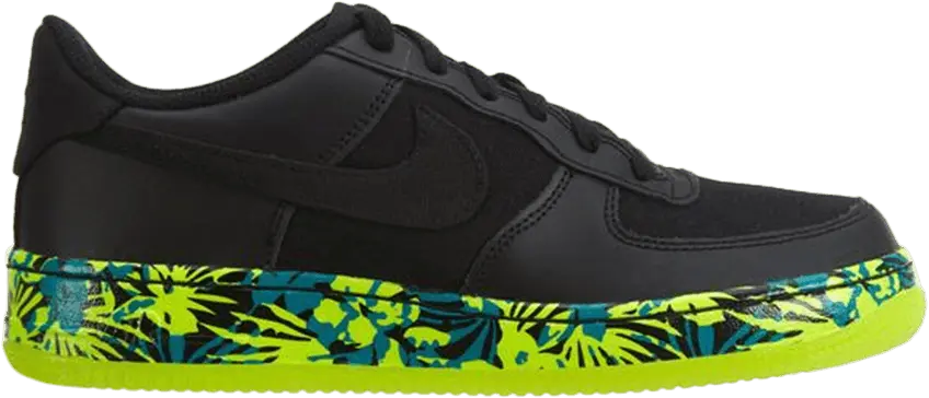  Nike Air Force 1 Premium GS &#039;Black Volt&#039;