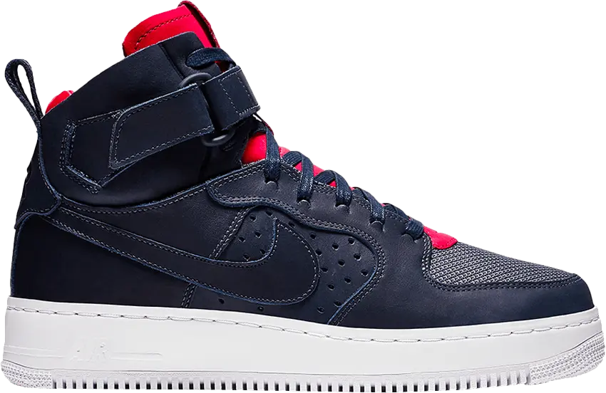  Nike Air Force 1 High Tech Craft &#039;Obsidian University Red&#039;