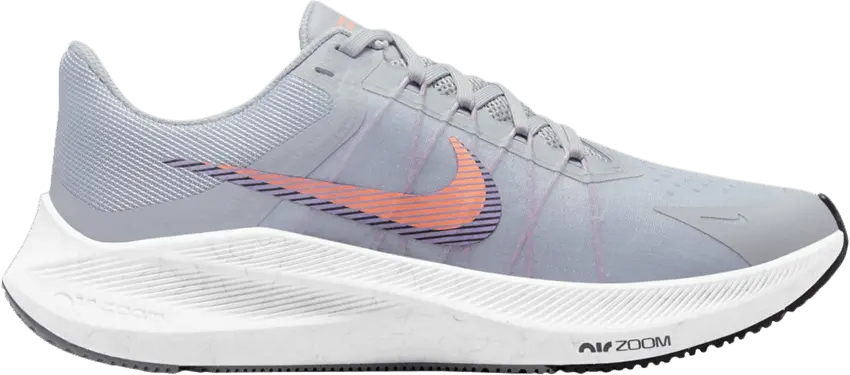  Nike Wmns Zoom Winflo 8 &#039;Wolf Grey Atomic Orange&#039;