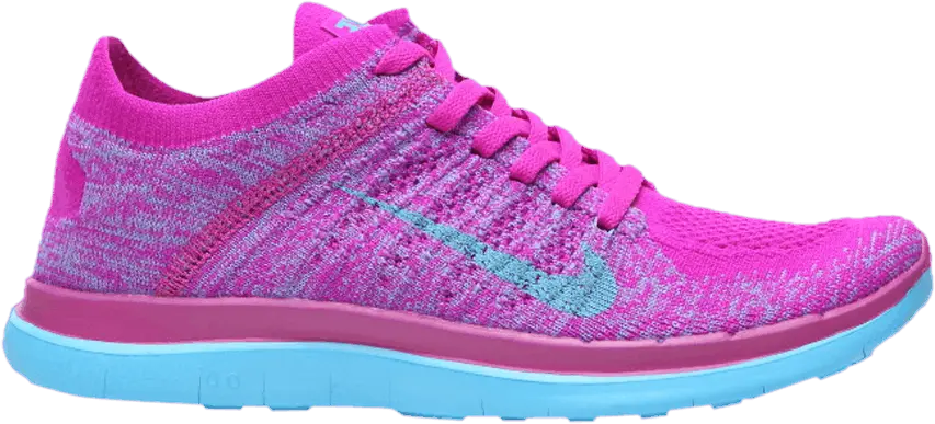  Nike Wmns Free 4.0 Flyknit &#039;Fuchsia Flash Clearwater&#039;