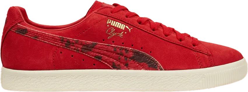  Puma Clyde Packer Shoes Cow Suit Red