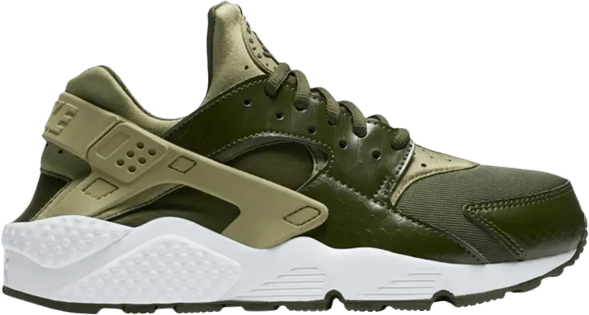  Nike Air Huarache Run Neutral Olive Cargo Khaki (W)