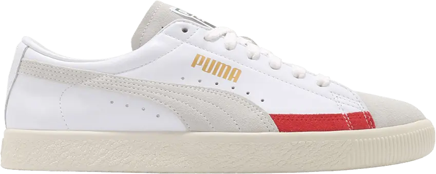  Puma Basket 90680 L &#039;White High Risk Red&#039;