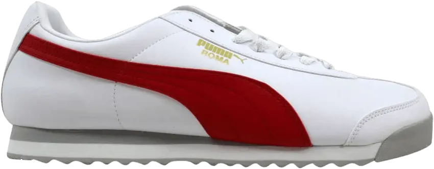 Puma Roma Basic White-High Risk Red