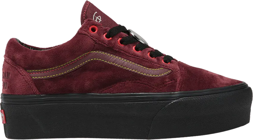  Vans Disney x Old Skool Stackform &#039;Poison Apple&#039;