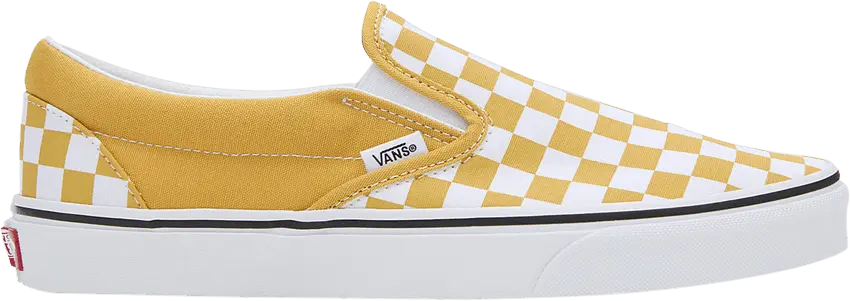  Vans Classic Slip-On &#039;Color Theory Checkerboard - Golden Glow&#039;