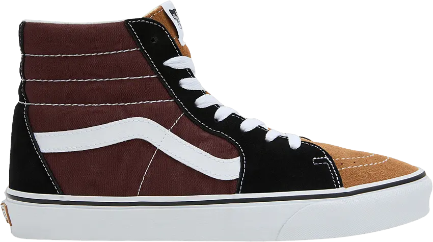  Vans Sk8-Hi &#039;Color Block - Black Brown&#039;