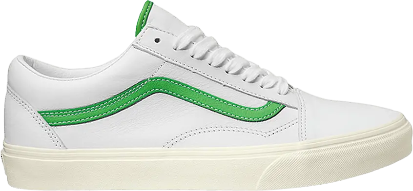  Vans Old Skool &#039;White Green Leather&#039;