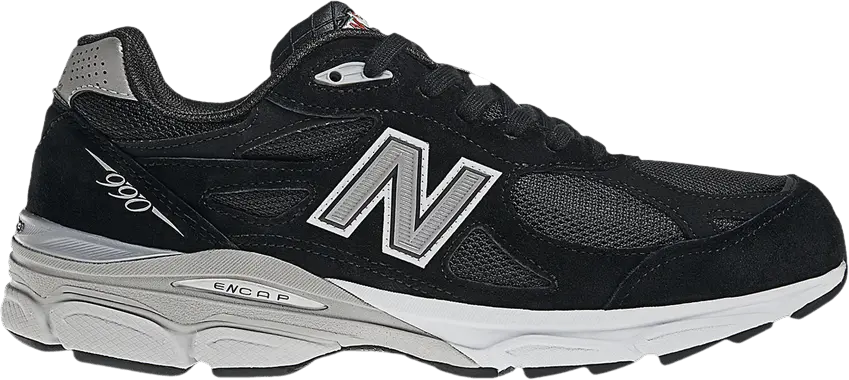 New Balance 990v3 Made in USA 2E Wide &#039;Black White&#039;