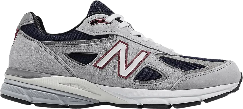  New Balance 990v4 Made in USA 2E Wide &#039;Grey Navy&#039;