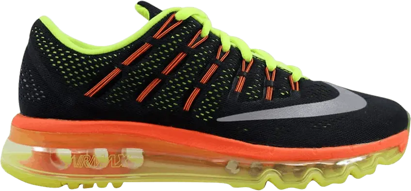  Nike Air Max 2016 GS &#039;Black Volt Orange&#039;