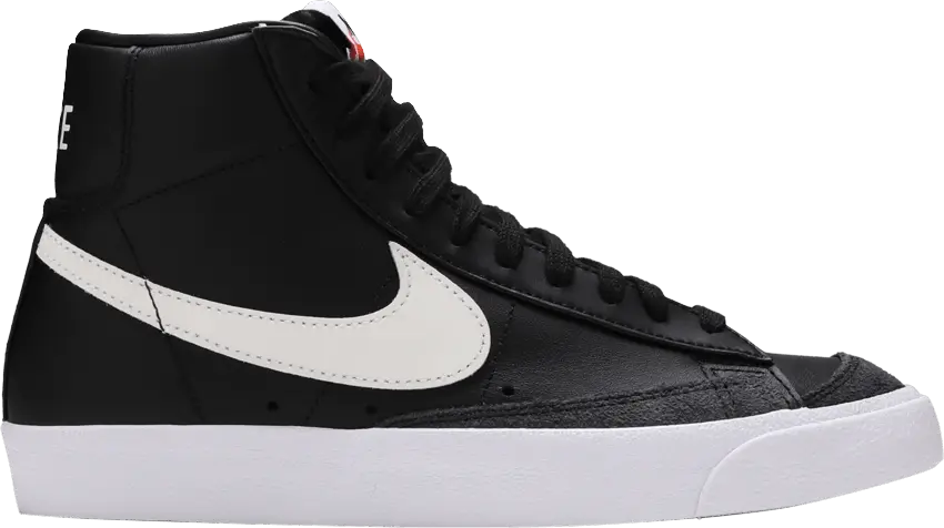  Nike Blazer 77 Mid Black White (Women&#039;s)