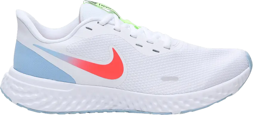  Nike Wmns Revolution 5 &#039;White Laser Crimson Blue&#039;