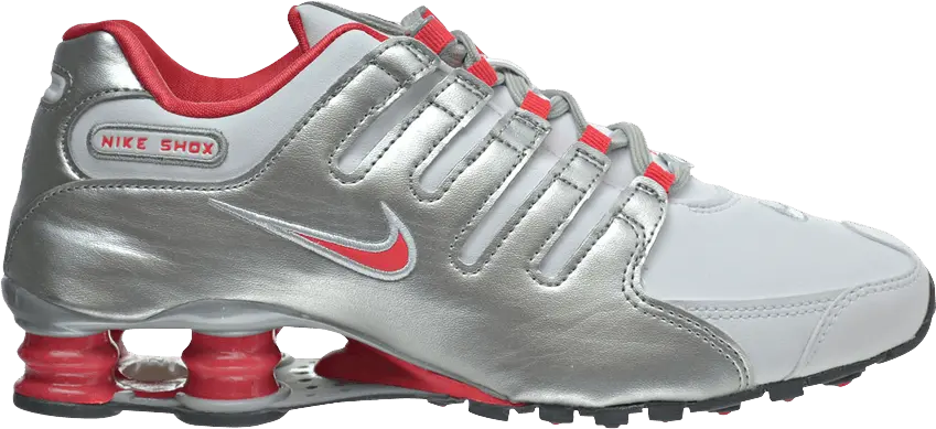  Nike Wmns Shox NZ &#039;White Ember Metallic Silver&#039;