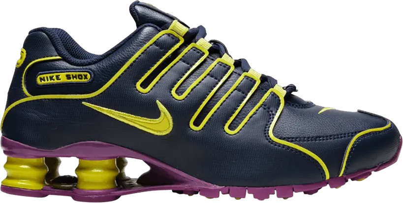  Nike Wmns Shox NZ &#039;Navy Yellow&#039;