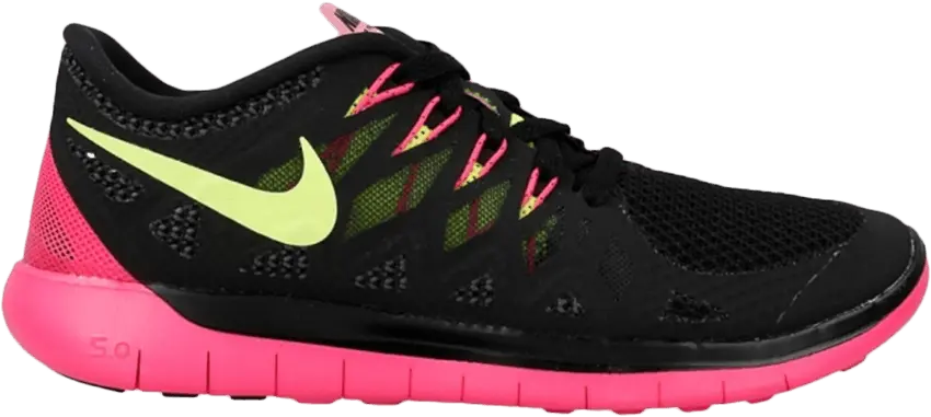  Nike Wmns Free 5.0 &#039;Black Pink Volt&#039;