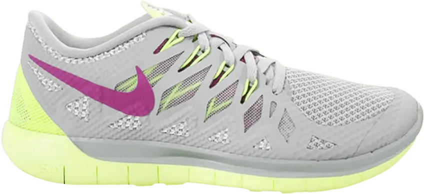  Nike Wmns Free 5.0 &#039;Base Grey Grape Volt&#039;