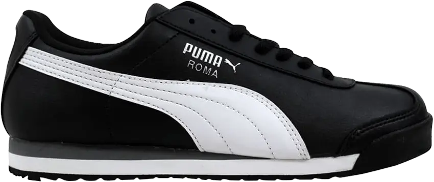  Puma Roma Basic Jr &#039;Black White Silver&#039;