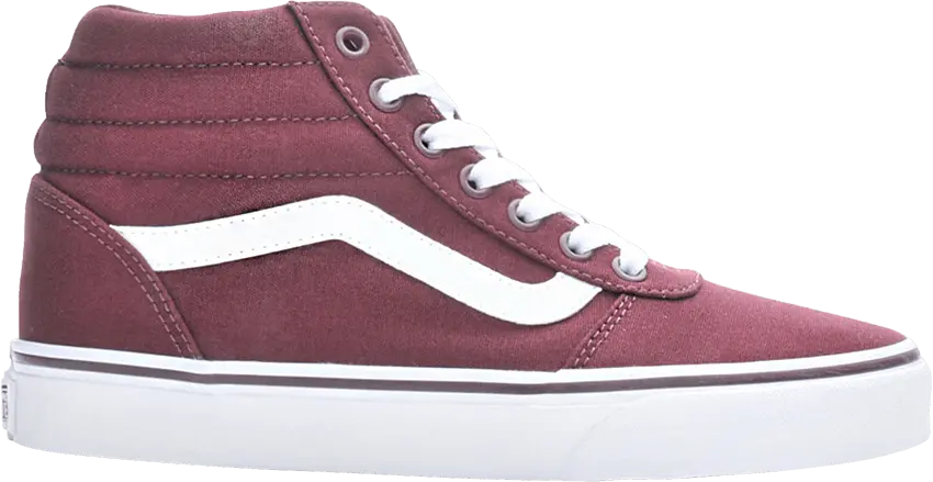  Vans Ward Hi Canvas &#039;Burgundy&#039;