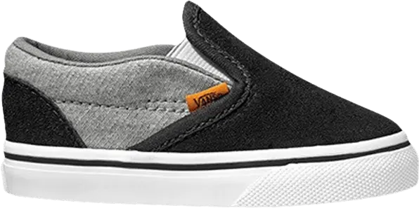  Vans Classic Slip-On Toddler &#039;Grey Black&#039;
