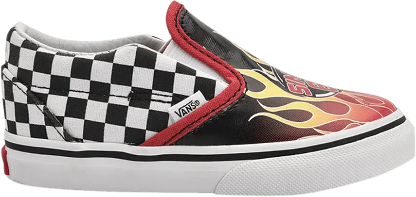  Vans Classic Slip-On Toddler &#039;Race Flame&#039;