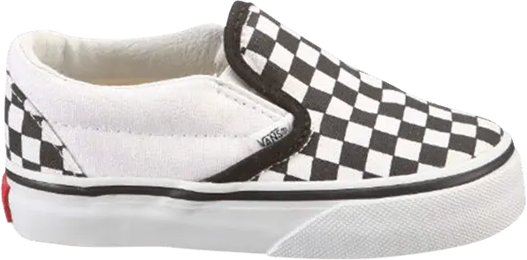  Vans Slip-On Toddler &#039;Checkerboard Black&#039;