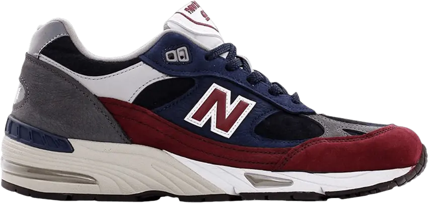  New Balance 991 Navy Burgundy