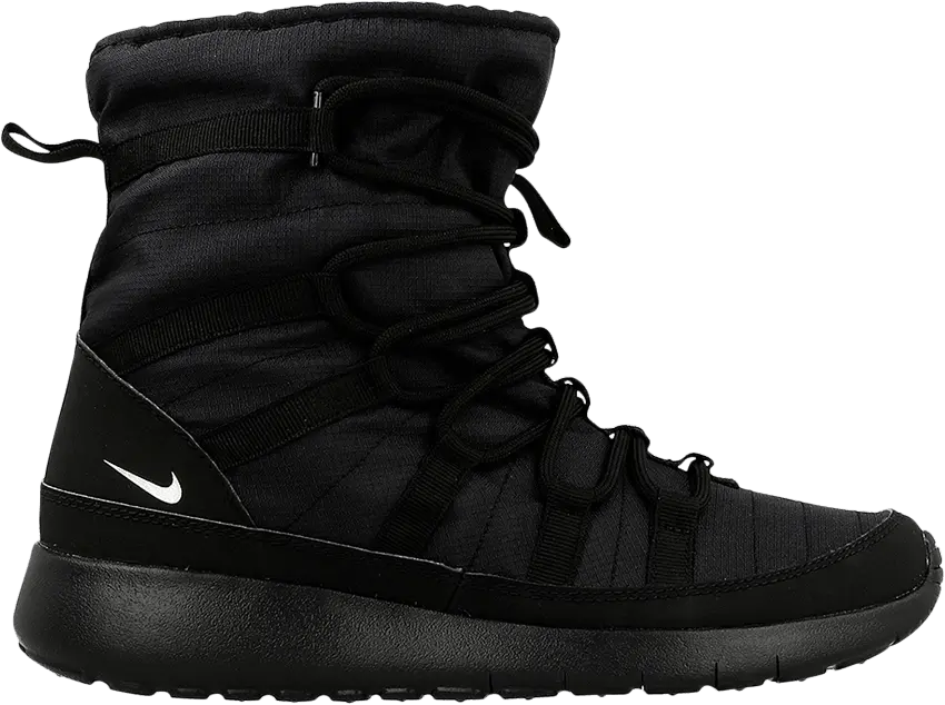  Nike Roshe One Hi GS &#039;Black Metallic Silver&#039;