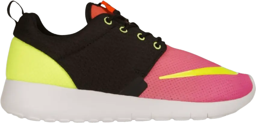  Nike Roshe One FB GS &#039;Black Pink Volt&#039;