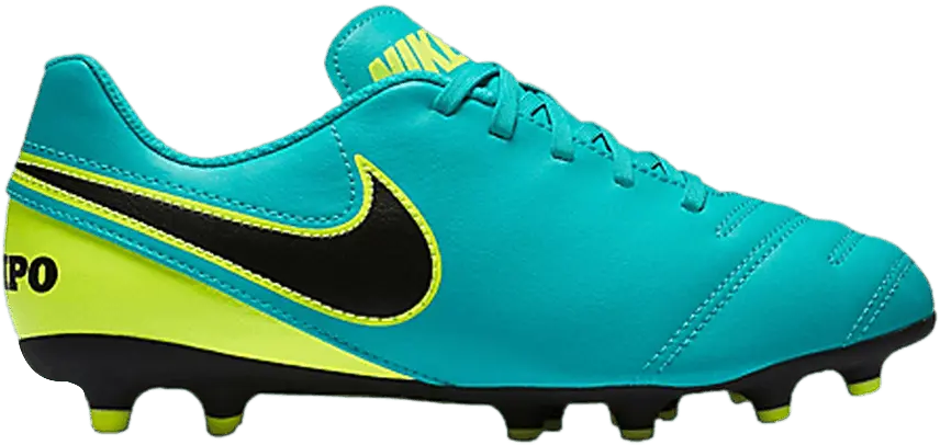  Nike Tiempo Rio 3 FG GS &#039;Clear Jade Volt&#039;