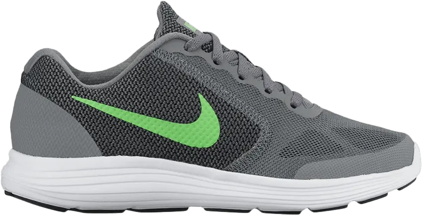  Nike Revolution 3 GS &#039;Grey Lime&#039;