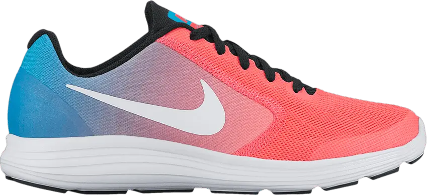  Nike Revolution 3 GS &#039;Chlorine Blue Racer Pink&#039;