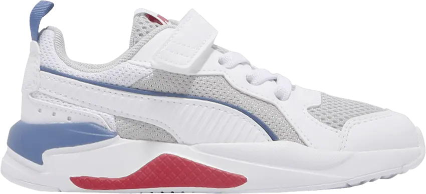  Puma X-Ray Little Kid &#039;White Poppy Red&#039;