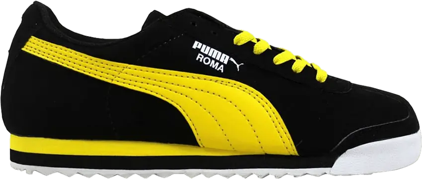  Puma Roma SL NBK Jr &#039;Black Vibrant Yellow&#039;