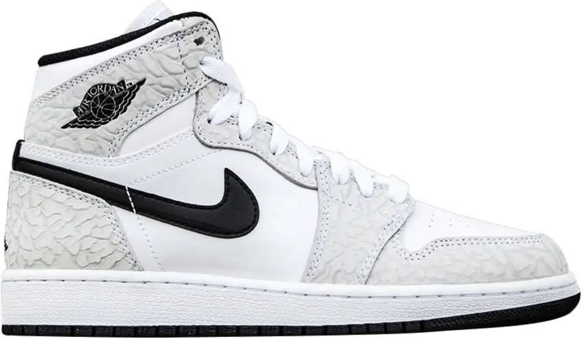  Air Jordan 1 Retro High Premium GS &#039;White Black&#039;