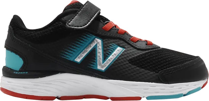  New Balance 680v6 Kids Wide &#039;Black Pepper&#039;