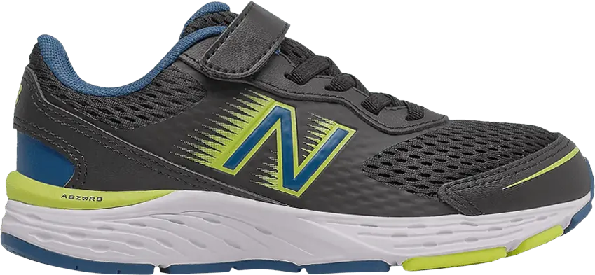  New Balance 680v6 Kids Wide &#039;Black Oxygen Blue&#039;