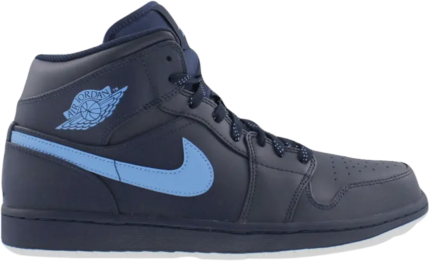  Jordan 1 Retro Mid Obsidian University Blue