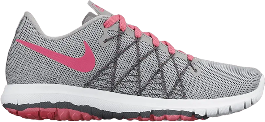  Nike Flex Fury 2 GS &#039;Wolf Grey Hyper Pink&#039;