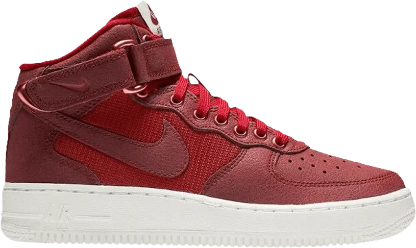  Nike Air Force 1 Mid LV8 GS &#039;Team Red&#039;