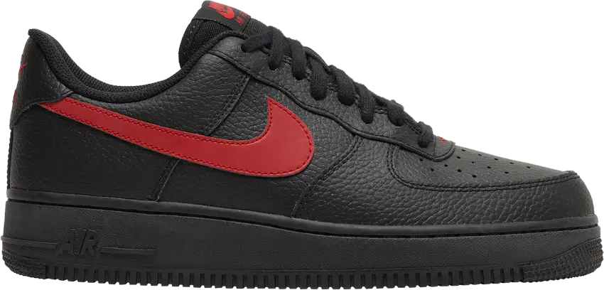  Nike Air Force 1 Low Black University Red