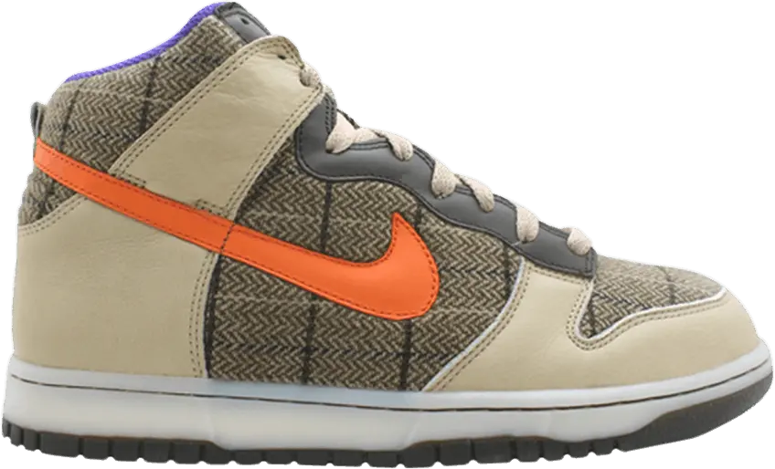  Nike Dunk High Premium Tweed Orange Blaze