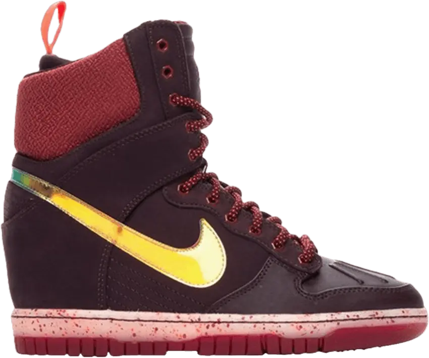  Nike Wmns Dunk Sky Hi SneakerBoot &#039;Deep Burgundy&#039;