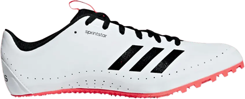  Adidas Sprintstar Spikes &#039;White Shock Red&#039;