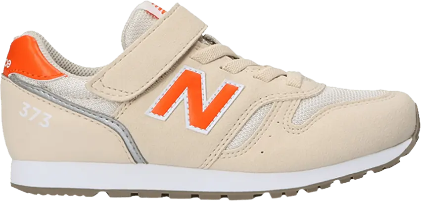  New Balance 373 Big Kid Wide &#039;Ivory Orange&#039;