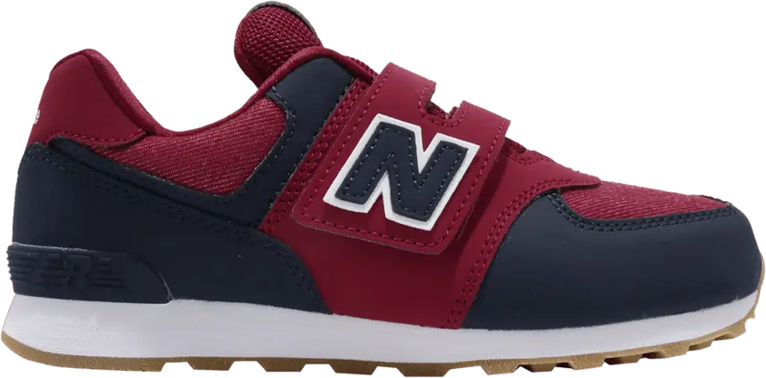  New Balance 574 Kids Wide &#039;Red Navy White&#039;