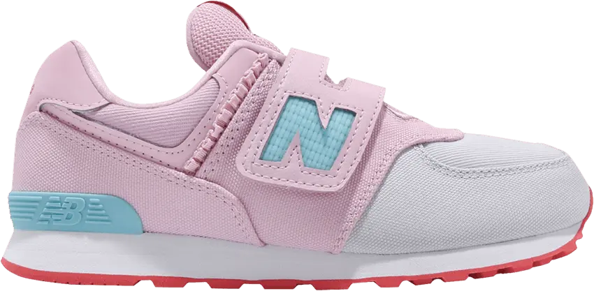  New Balance 574 Kids Wide &#039;Pink Grey Blue&#039;